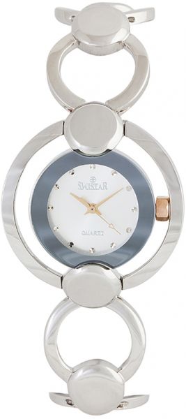 Swistar Women's Gold Dial Stainless Steel Band Watch [216-5L]